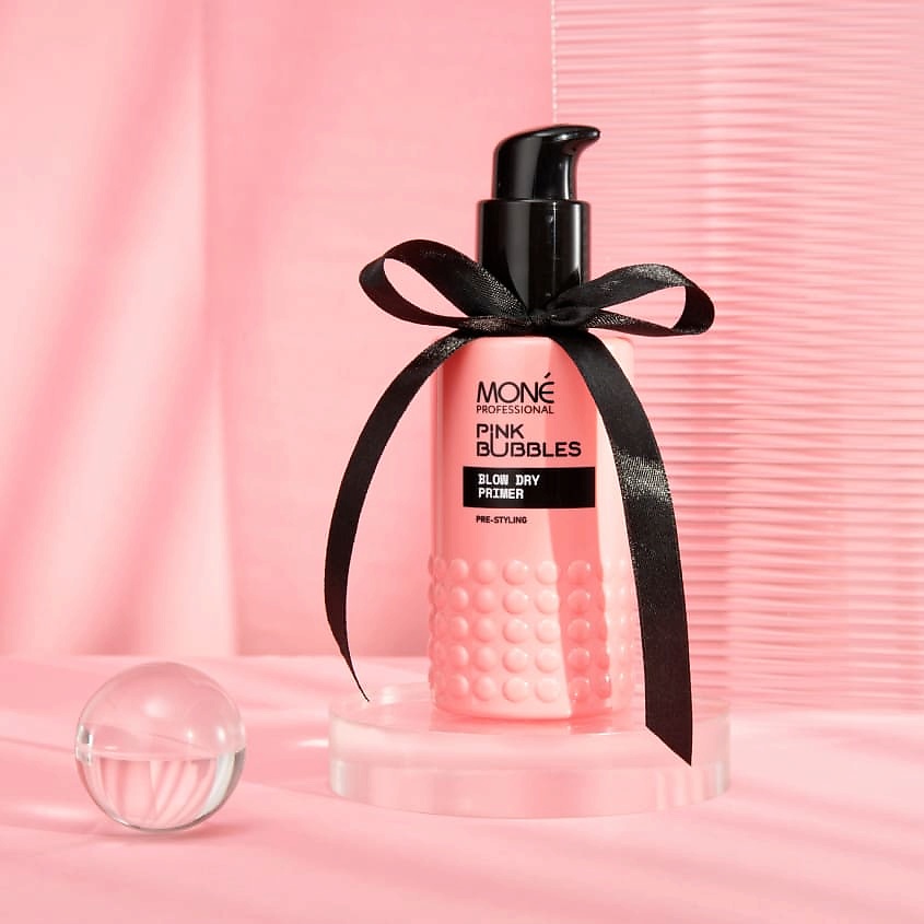 MONE PROFESSIONAL Праймер для волос перед укладкой феном Pink Bubbles – фото 4