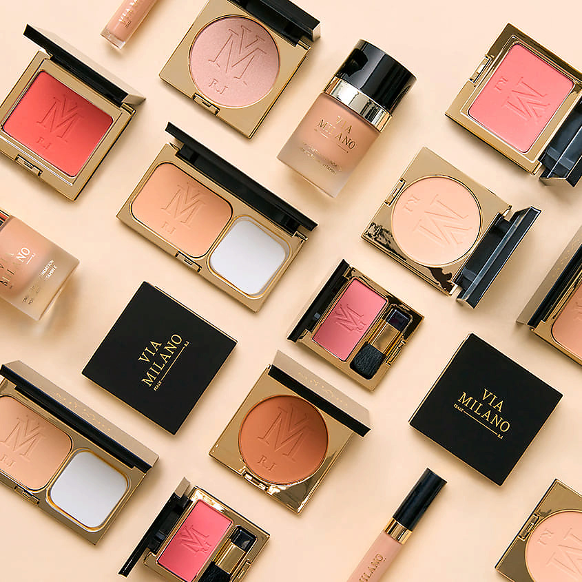 VIA MILANO Компактная пудра для лица матирующая с витамином Е Compact Powder Stop Shine & Covering – фото 5