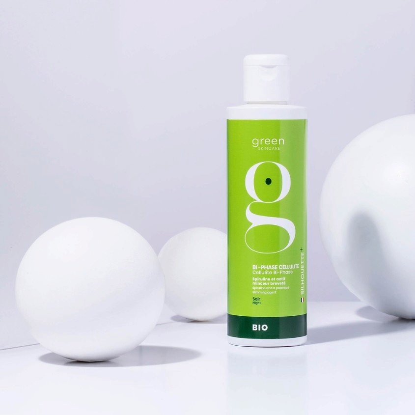 GREEN SKINCARE Двухфазное ночное средство против целлюлита с кофеином и спирулиной Silhouette – фото 2