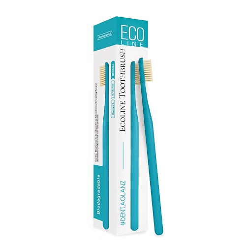 #DENTAGLANZ Зубная щетка Ecoline Toothbrush Turquoise