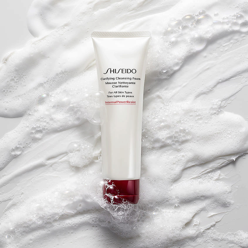 SHISEIDO Пенка очищающая универсальная Clarifying Cleansing Foam – фото 3
