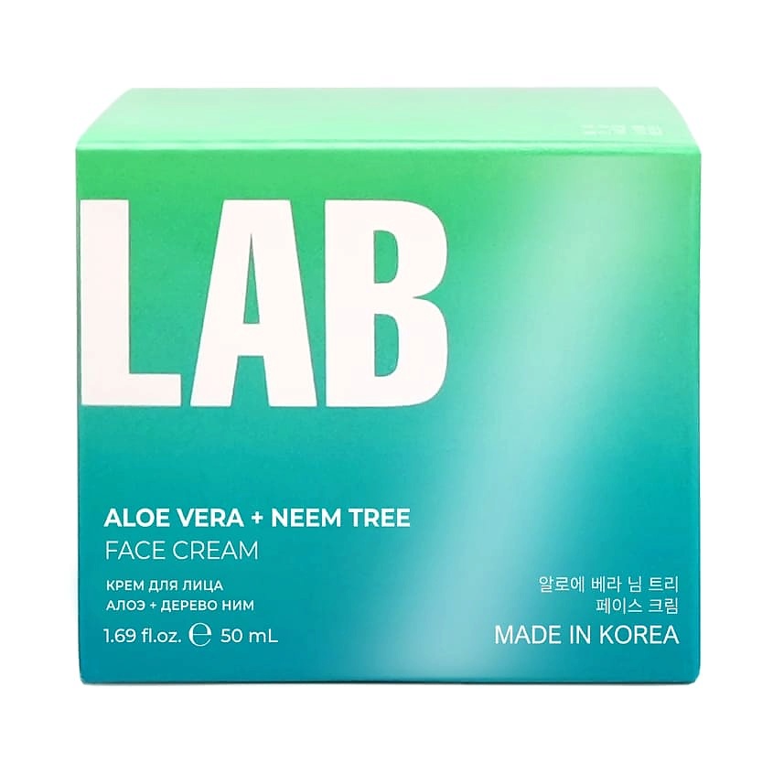 PS.LAB Крем для лица с комплексом алоэ + дерево ним Aloe Vera + Neem Tree Face Cream – фото 2