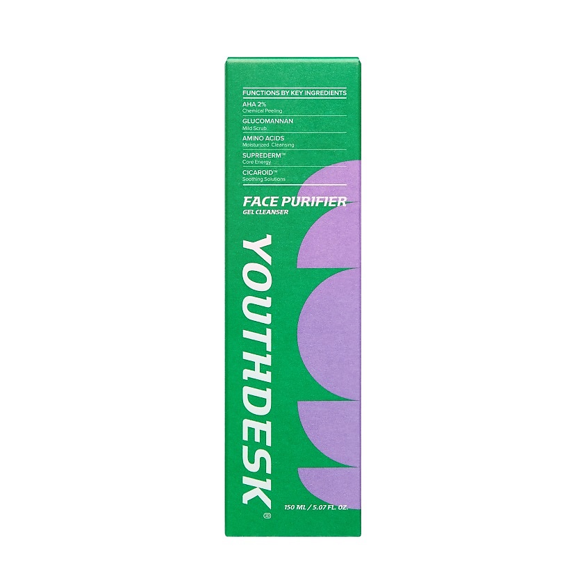 YOUTHDESK Гель для лица очищающий с низким pH Face Purifier Gel Cleanser – фото 2