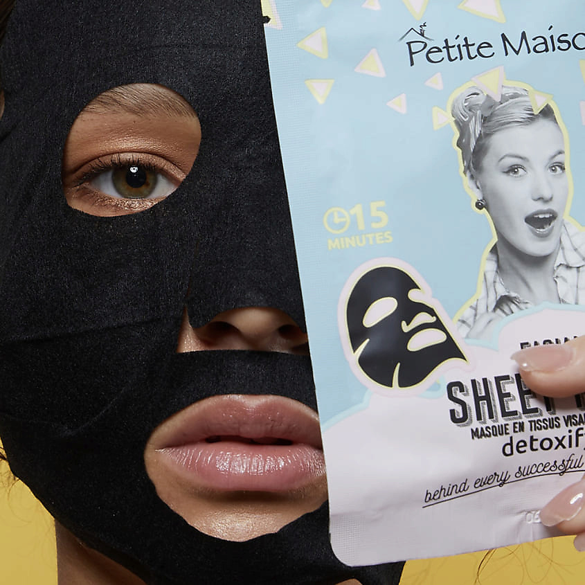 PETITE MAISON Детоксицирующая маска для лица FACIAL SHEET MASK DETOXIFYING – фото 3