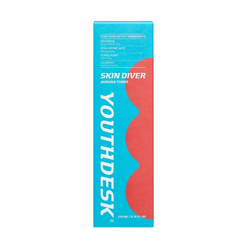 YOUTHDESK Тонер для лица c гиалуроновой кислотой и керамидами Skin Diver Aurora Toner – фото 2