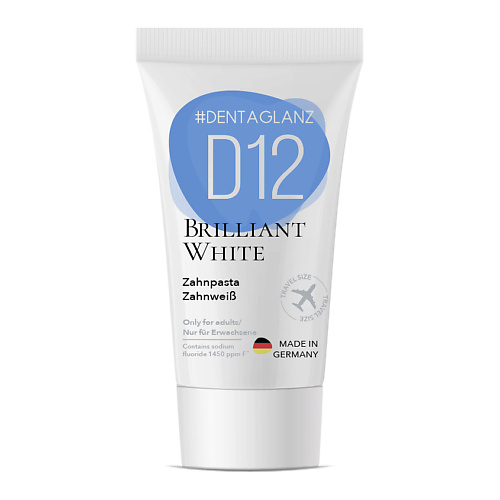 #DENTAGLANZ Зубная паста D12 Brilliant White 20