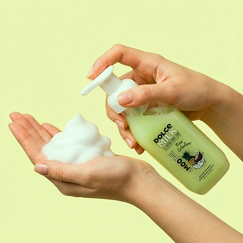DOLCE MILK Очищающая пенка для рук Пино Коладино Smoothie Pino Coladino Hand Foam – фото 2