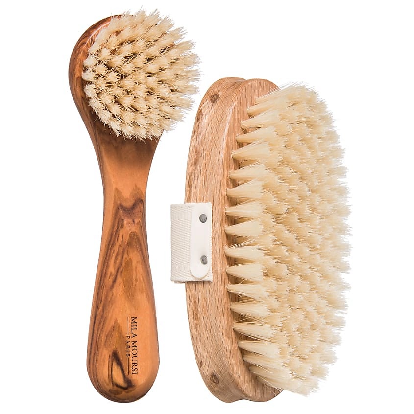 MILA MOURSI Щетка для сухого массажа тела и улучшения микроциркуляции Mila Moursi Rejuvenating Dry Body Brush – фото 2