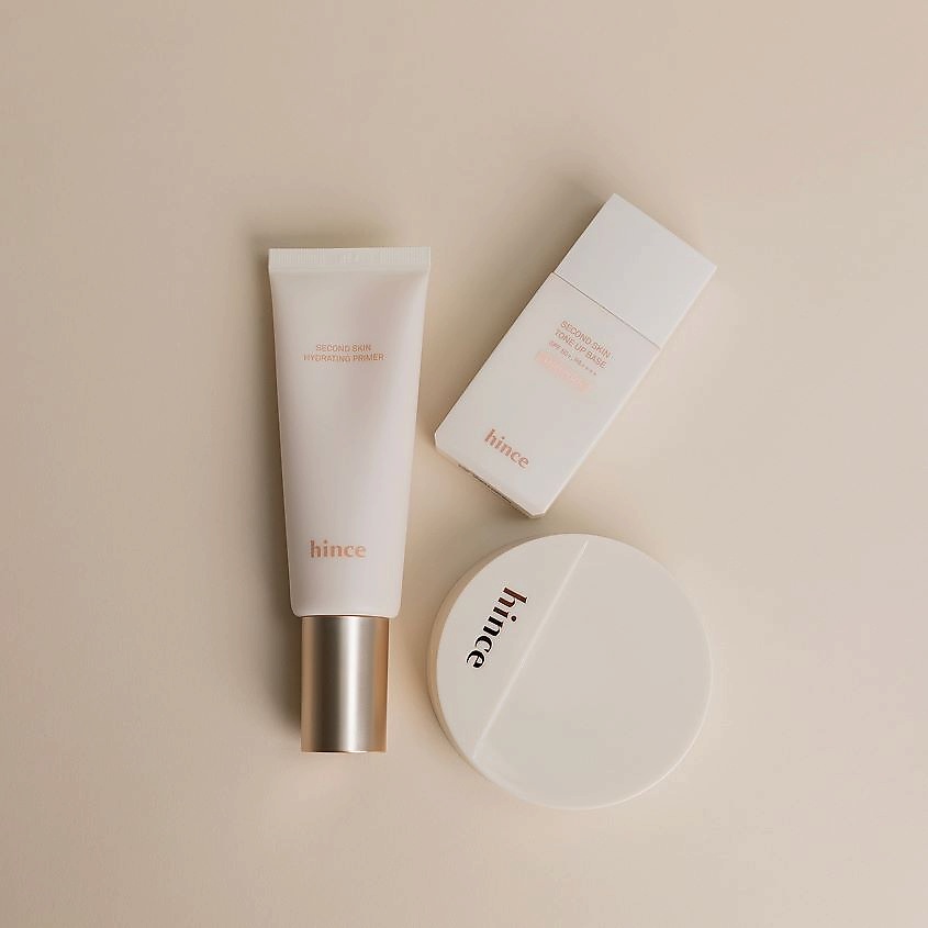 HINCE Кушон для лица с эффектом сияния Second Skin Glow Cushion SPF50+ PA++++ – фото 9