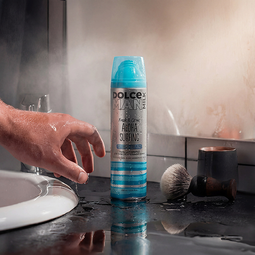 DOLCE MILK Гель для бритья для чувствительной кожи Алоха Серфинг Man Aloha Surfing Shaving Gel – фото 3