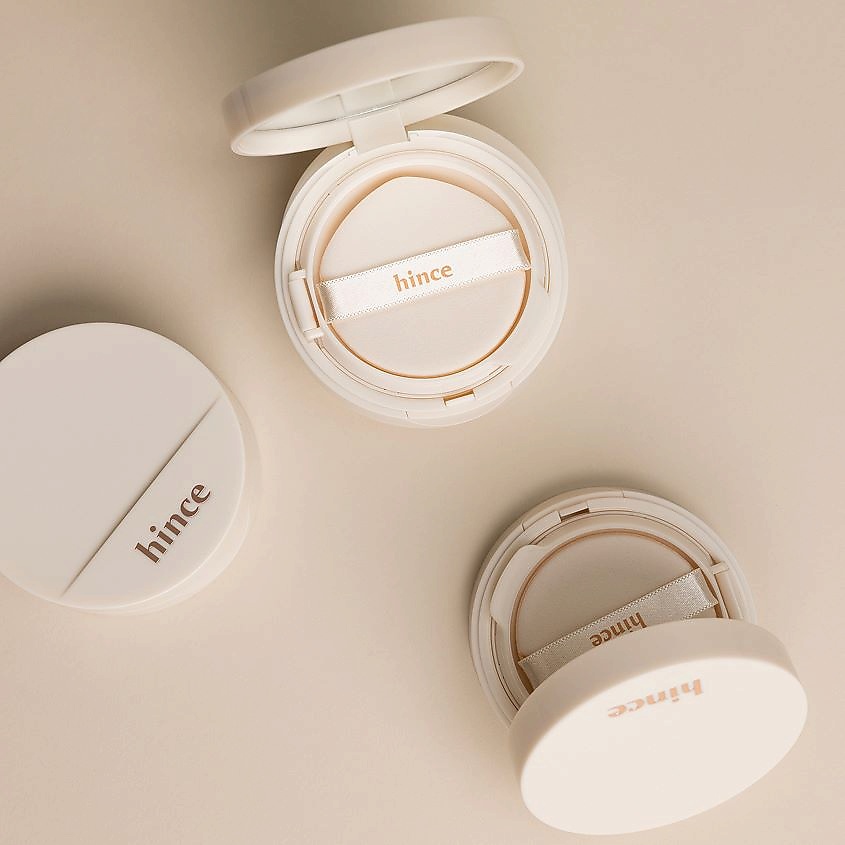 HINCE Кушон для лица с эффектом сияния Second Skin Glow Cushion SPF50+ PA++++ – фото 7