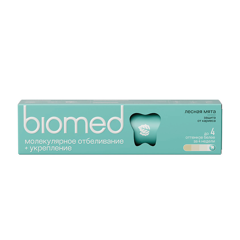 BIOMED Инновационная зубная паста со вкусом лесной мяты "Молекулярное отбеливание" HealthyWhite – фото 5