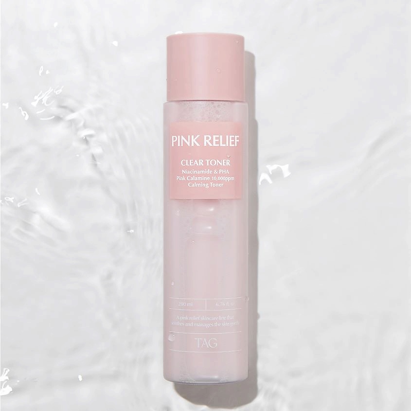 TAG Тонер для лица Успокаивающий Pink Relief Clear Toner – фото 3