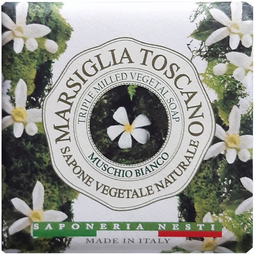 NESTI DANTE Мыло Marsiglia Toscano Muschio Bianco