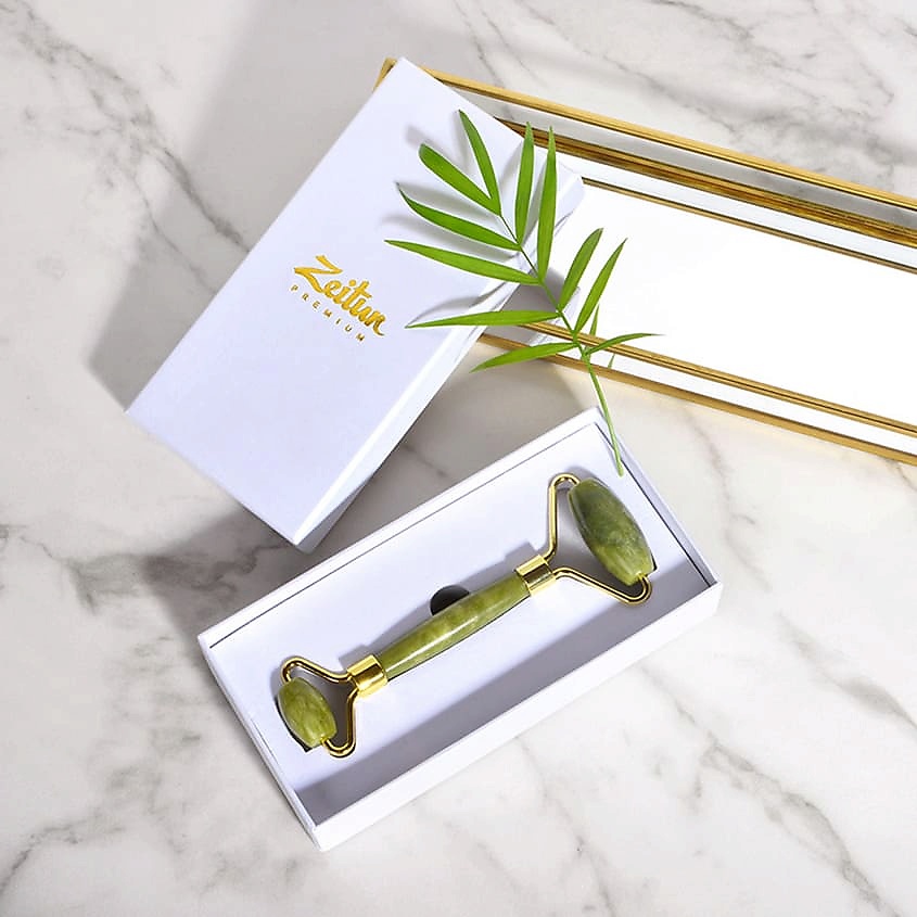 ZEITUN Нефритовый массажёр для лица Jade Massage Roller – фото 3