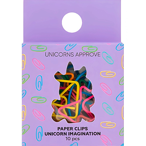UNICORNS APPROVE Скрепки фигурные UNICORN IMAGINATION