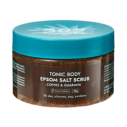 Солевой скраб для тела Tonic Body Epsom Salt Scrub Coffee & Guarana