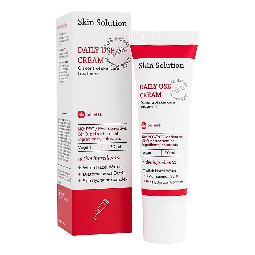 WILD NATURE Дневной матирующий крем для лица Skin Solution Daily use cream – фото 2