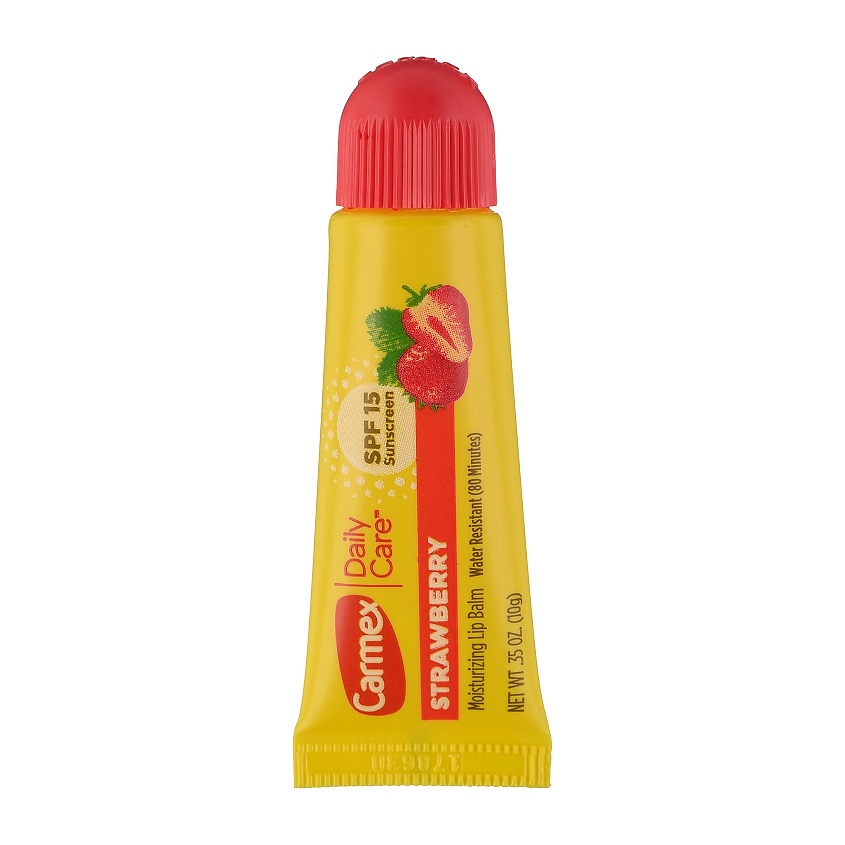CARMEX Бальзам для губ в тубе клубника SPF 15 – фото 3