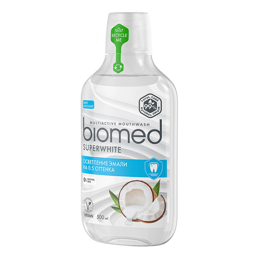 BIOMED Комплексный ополаскиватель для полости рта Superwhite – фото 3