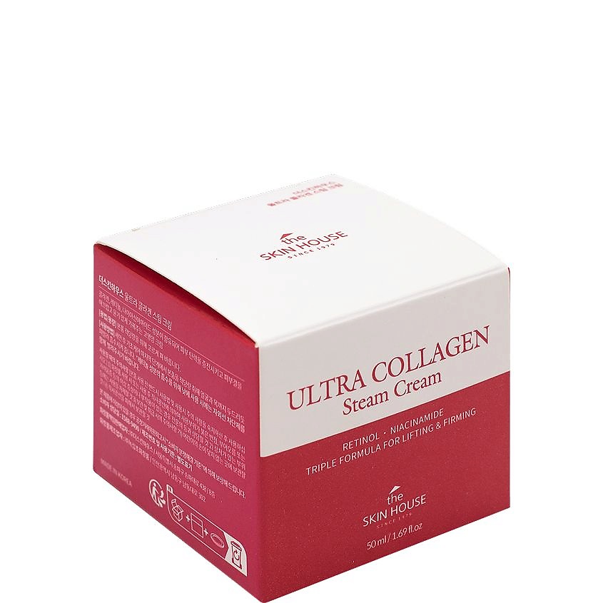 THE SKIN HOUSE Ультраколлагеновый паровой крем с ретинолом и ниацинамидом Ultra Collagen Steam Cream Triple Formula & Firming – фото 5