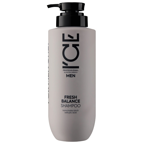 ICE BY NATURA SIBERICA Мужской шампунь для жирных волос Men Fresh Balance Shampoo 400