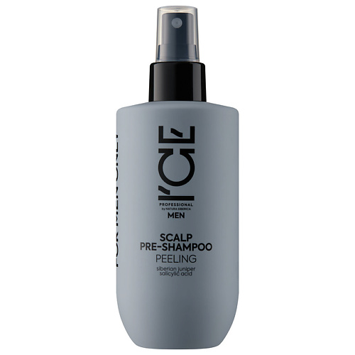 ICE BY NATURA SIBERICA Пилинг-спрей для глубокого очищения кожи головы Men Scalp Pre-Shampoo Peeling 200