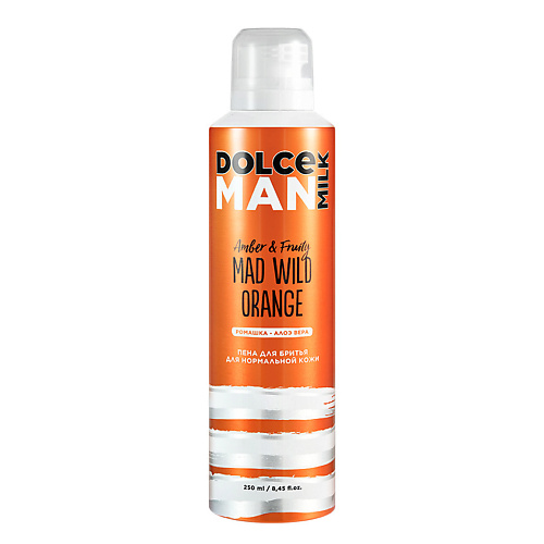 DOLCE MILK Пена для бритья для нормальной кожи Бедовый Апельсин Man 250