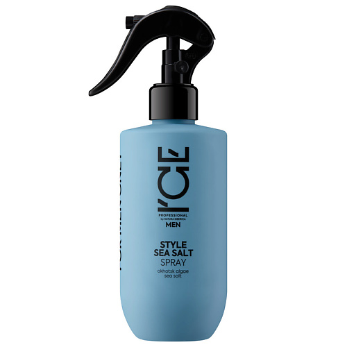 ICE BY NATURA SIBERICA Текстурирующий солевой спрей для волос Men Style Sea Salt Spray 200