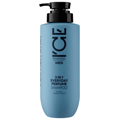 ICE BY NATURA SIBERICA Мужской парфюмированный шампунь 3 в 1 Men Everyday Perfume Shampoo 400