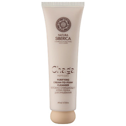 Бережно очищающая крем-пенка для умывания Chaga Peptides