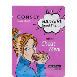 Маска тканевая после читмила Bad Girl Good Skin
