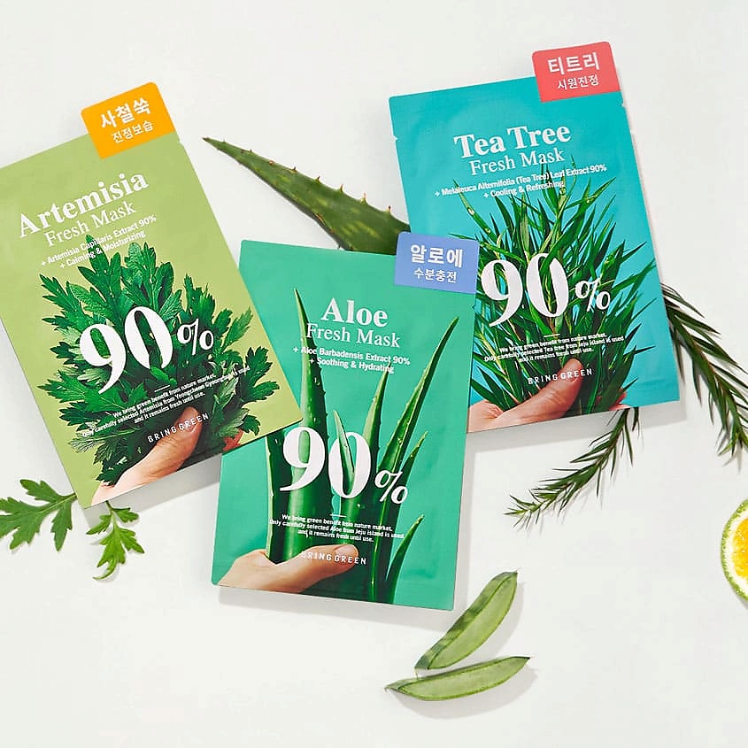 BRING GREEN Маска для лица освежающая с алоэ Aloe Fresh Mask – фото 2