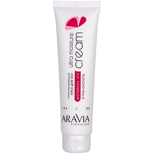ARAVIA PROFESSIONAL Крем для ног ультраувлажняющий с мочевиной (15%) и PHA-кислотами Spa Pedicure Ultra Moisture Cream 100