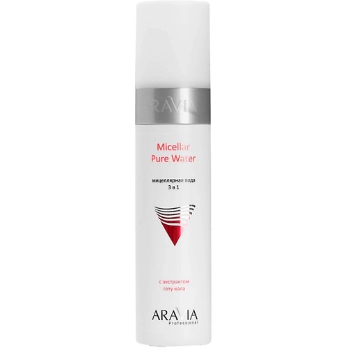 ARAVIA PROFESSIONAL Мицеллярная вода 3 в 1 с экстрактом готу кола Micellar Pure Water 250