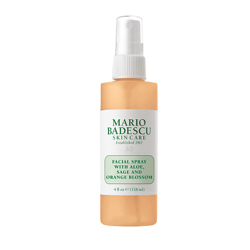 MARIO BADESCU Спрей для лица с экстрактом алоэ шалфеем и экстрактом апельсина Facial Spray With Aloe Sage And Orange Blossom 118