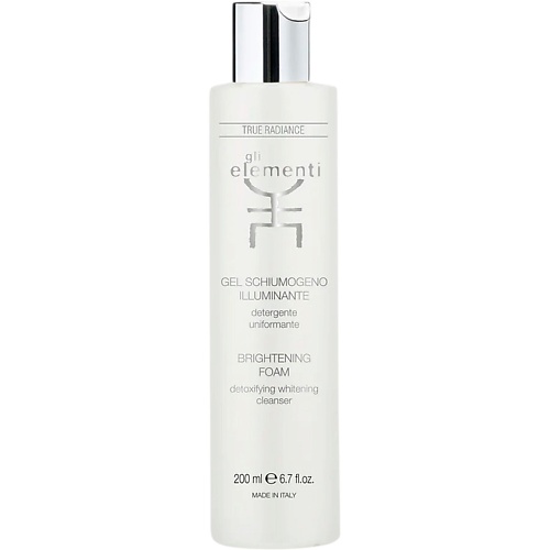 GLI ELEMENTI Пенка для лица очищающая Brightening Foam 200