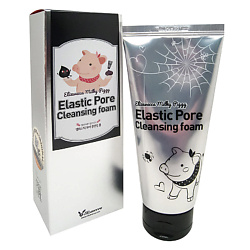 Пенка для очищения и сужения пор с древесным углем Elastin Pore Cleansing Foam