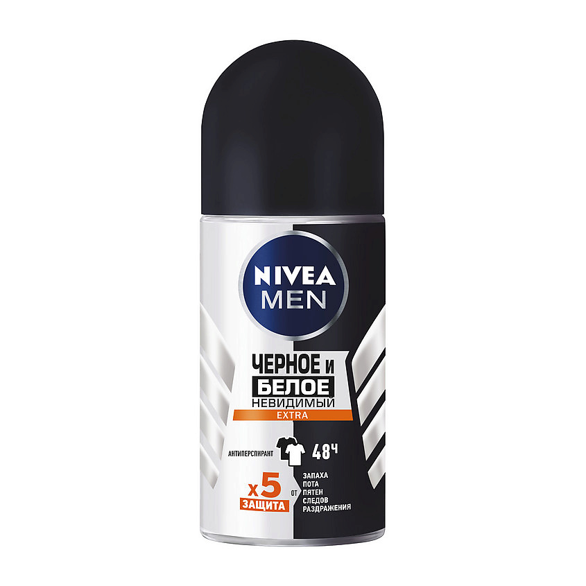 NIVEA MEN Дезодорант-антиперспирант "Черное и Белое" Невидимый EXTRA – фото 2