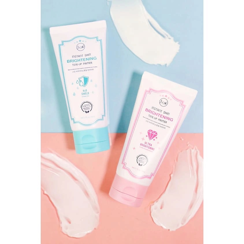 J. CAT BEAUTY Праймер для лица INSTANT SKIN BRIGHTENING TONE-UP PRIMER H2О SHIELD – фото 3