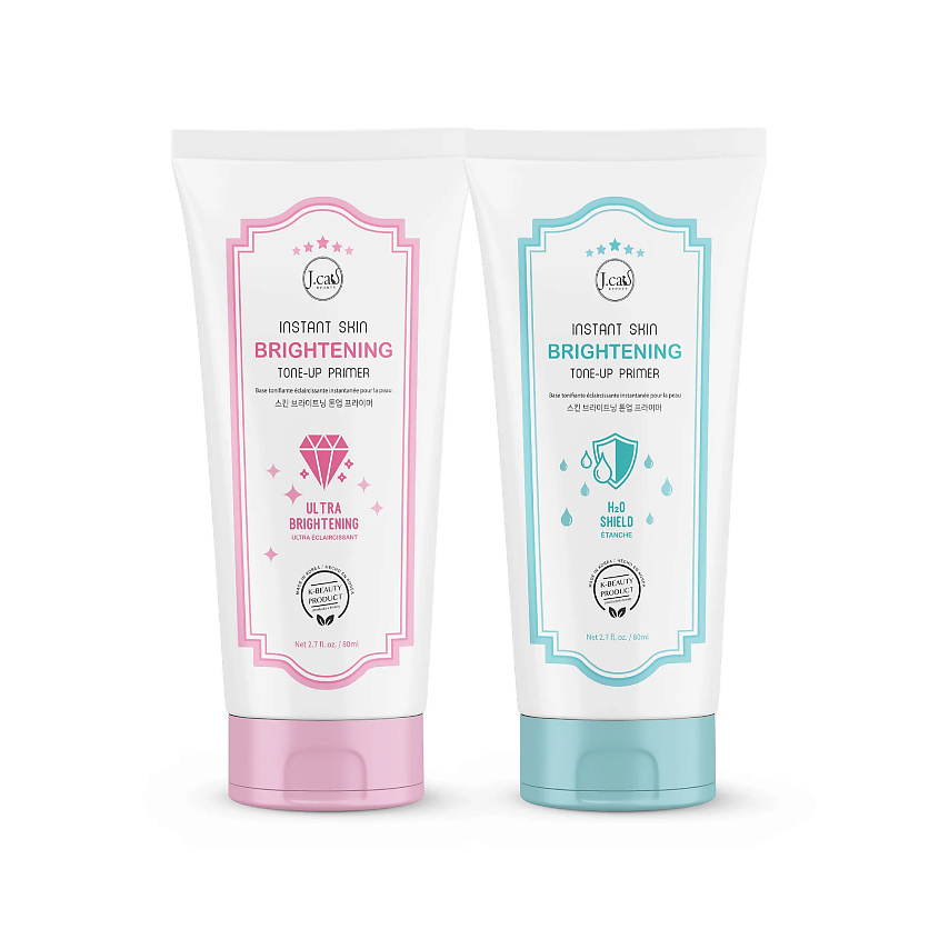 J. CAT BEAUTY Праймер для лица INSTANT SKIN BRIGHTENING TONE-UP PRIMER H2О SHIELD – фото 4