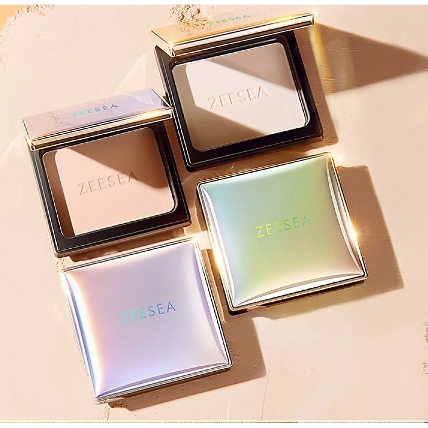 ZEESEA Пудра компактная для жирной, комбинированной и нормальной кожи Refreshing silky powder – фото 6
