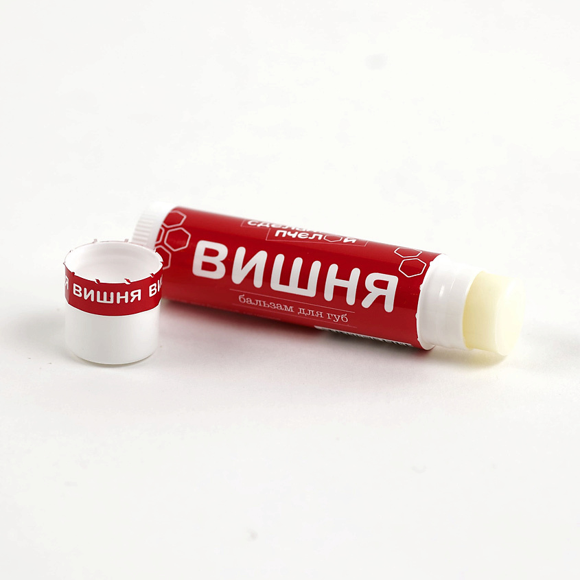 СДЕЛАНОПЧЕЛОЙ Бальзам для губ с пчелиным воском Вишня – фото 2