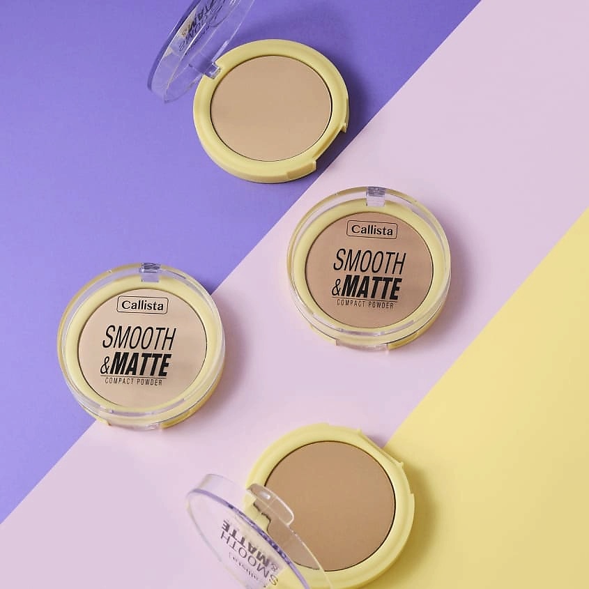 CALLISTA Пудра для лица компактная Smooth&Matte, № 10 Нэйчурал Беж 10 г – фото 3
