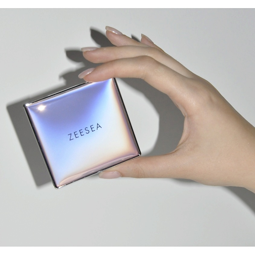 ZEESEA Пудра компактная для жирной, комбинированной и нормальной кожи Refreshing silky powder – фото 3
