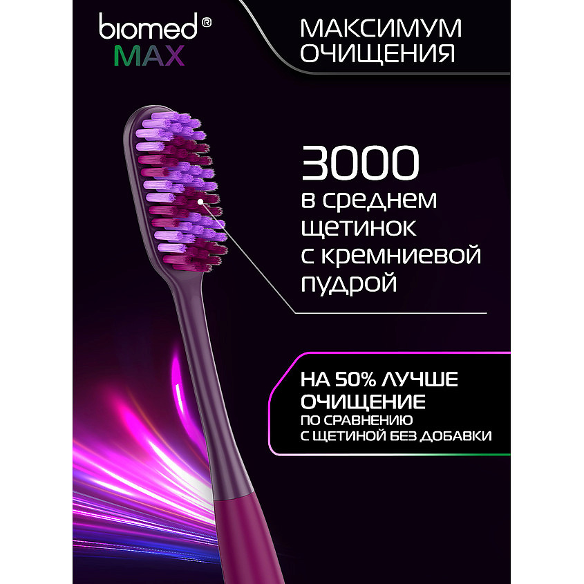 BIOMED Комплексная зубная щетка средней жесткости Max – фото 5