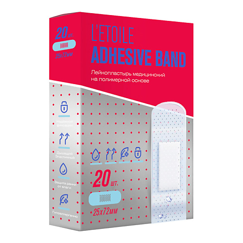 LOREN COSMETIC ЛЭТУАЛЬ Лейкопластырь медицинский Letoile Adhesive band 25х72 мм