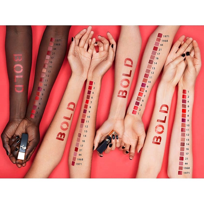 YVES SAINT LAURENT Высокопигментированная губная помада с эффектом сияния Rouge pur couture The Bold – фото 3
