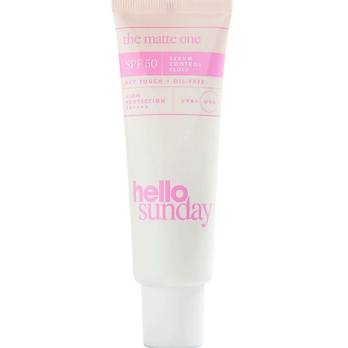 HELLO SUNDAY Флюид для лица себорегулирующий SPF 50 The Matte One Sebum Control Fluid 50