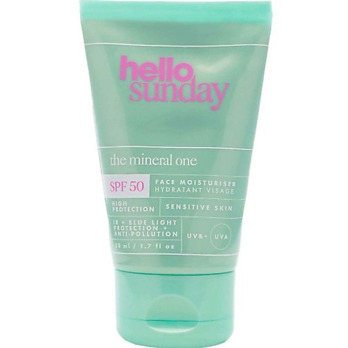 HELLO SUNDAY Крем для лица минеральный SPF 50 The Mineral One Face Moisturiser 50